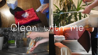 Clean with me  Nontoxic cleaning tips to help you keep your home tidy ✨ [upl. by Enaillil]