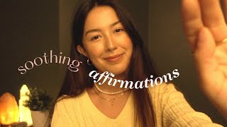 asmr affirmations for self worth w face touching and hand movements [upl. by Osana]