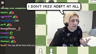 Greek asks xQc if he still Misses Adept [upl. by Reggy898]