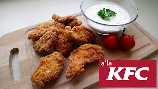 Stripsy z KFC  kawałki kurczaka w domowej chrupiącej panierce [upl. by Nadruoj170]