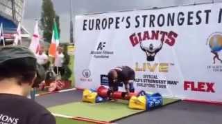 Log Lift World Record 216kg Zydrunas Savickas [upl. by Eisdnyl]