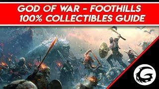 God of War  100 Collectibles Foothills Guide Full Commentary  Gaming Instincts [upl. by Hallie]