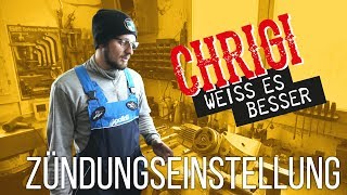 Chrigi weiss es besser Zündung einstellen  Mofakultch [upl. by Kcirdek]