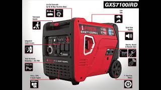 GXS7100iRD Inverter Generator [upl. by Atsedom860]