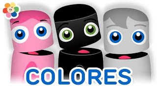 Colección de Colores  Gris Rosa Negro  Aprender Colores  La Pandilla de Colores  BabyFirst [upl. by Fishback190]