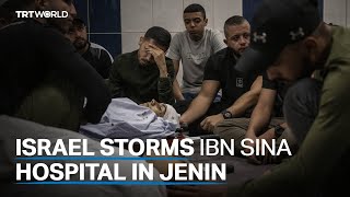 Israeli army storm hospital in Jenin demand immediate evacuation [upl. by Suilmann]