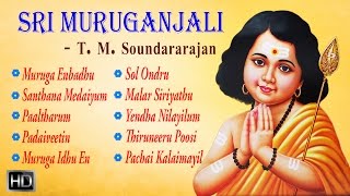 T M Soundararajan  Lord Murugan Songs  Sri Muruganjali  Tamil Devotional Songs  Audio Jukebox [upl. by Fotzsyzrk57]