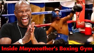 When Sparring Goes WRONG   Inside Mayweather’s Boxing Gym [upl. by Nosimaj]