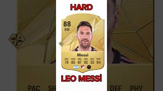 Leo Messi fifa card old vs new HARD LEVEL FASTOP messi leomessi [upl. by Atile]