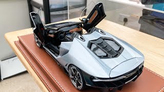 118 Lamborghini Centenario Roadster By AUTOart  Review [upl. by Ailee]