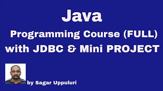 Java full course  Java tutorial for beginners  Java Programming Course  JDBC  java projects [upl. by Lundquist]