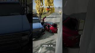 Chance of Survival with Different Vehicles car beamngdrive crash [upl. by Claudetta]