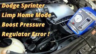 Mercedes  Dodge Sprinter Code 2510 Boost Pressure Regulator Control Positioner Error Diag Part 1 [upl. by Harelda]