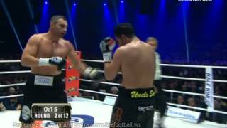 Виталий Кличко vs Мануэль Чарр 4 Раунд ТКО Klitschko vs Charr [upl. by Ahsatam]