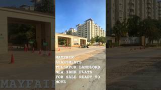 Tellapur Mayfair Apartment New 3bhk flats ready to movehyderabadtellapurgachibowliflats3bhkflat [upl. by Eniahpets]