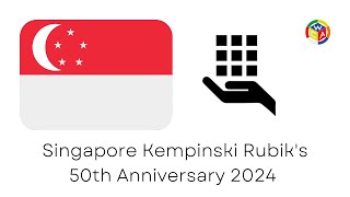 Singapore Kempinski Rubiks 50th Anniversary 2024 3x3x3 oh [upl. by Nanek59]