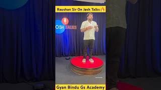 Raushan Anand Sir On Josh Talks 🔥 byraushananand joshtalks joshtalk motivation shorts [upl. by Enywtna]