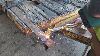 scrap oxygen acetylene torch setup [upl. by O'Mahony661]