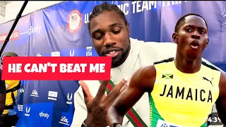 Watch The Moment Noah Lyles Disrespected Oblique Siville Calling Him A [upl. by Eisinger]