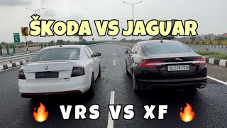 Octavia VRS 230 Vs Jaguar XF Drag Race [upl. by Caton]