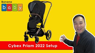 Cybex Priam 2022  Review  Unboxing  Setup of Frame amp Seat [upl. by Elmore]