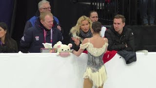 Alina Zagitova Euro Champs 2019 SP Practice MR2 [upl. by Rotsen372]