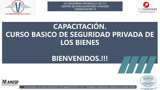 1ER DIA CURSO BASICO DE SEGURIDAD PRIVADA DE LOS BIENES 2023 [upl. by Valma]