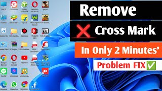 how to remove Red cross mark in windows 781011 FIXED [upl. by Whiteley403]