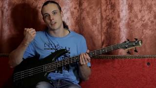 How to play For Whom the Bell Tolls intro bass lesson  tabs TotalCliff [upl. by Esimehc]