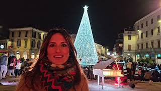 Laccensione dellalbero di Natale a Gallarate 2024  assessore Claudia Mazzetti [upl. by Onitsuaf361]