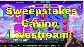 LIVE Sweepstakes Slots Taking a break from Video Poker [upl. by Ancell103]