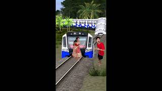 Lady dancing front of train funny video [upl. by Ellerahc]