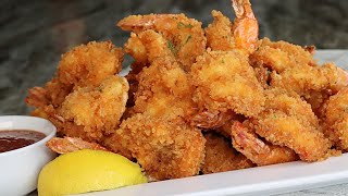 Quick and Easy Butterfly Shrimp Recipe  How To Make Crispy Fried Shrimp [upl. by Anawk]