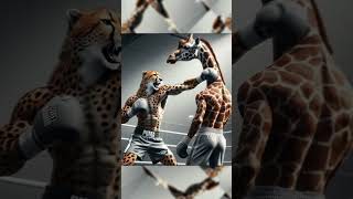 Fight for Daddy Cheetah Sadnesss Revenge vs Giraffe🦒 Last Part cat revange shorts [upl. by Annaohj]