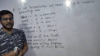 Unit 3 Lect 16  Deciding no of sub circuit  Rating of main switch  Electrical Layout diagram [upl. by Ripp]