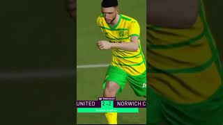 Leeds United VS Norwich City pes2017 pes2017gameplay shortvideo shorts [upl. by Ternan]