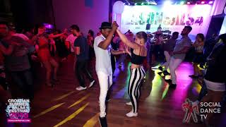 Zerjon amp Albina  Salsa social dancing  Croatian Summer Salsa Festival Rovinj 2018 [upl. by Brandwein]