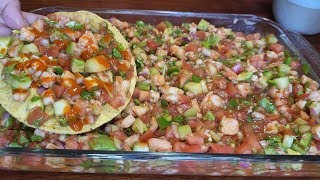 Ceviche de Camarón 🤤 Para estos días de Calor [upl. by Amadis]