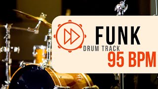 95 BPM  Funk Rock Drum Beat  Backing Track 35 [upl. by Amabelle]