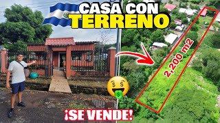 ENCONTRAMOS UNA CASA con TERRENO GRANDE en EL SALVADOR 🇸🇻🤑 ¡BUEN PRECIO en AHUACHAPAN [upl. by Jarus]