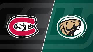 St Cloud State at Bemidji State Hockey Highlights 123121 [upl. by Novar]