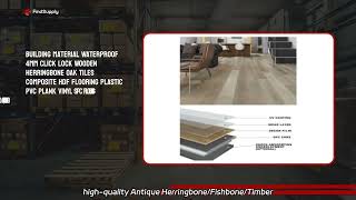 Waterproof Click Herringbone Solid Wood Floor for HomeBusiness Use  Trustworthy Manufacturer [upl. by Hehre]