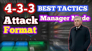 433 Attack Format Tactics  FC Mobile Manager Mode Tactics [upl. by Corrina]