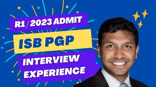 ISB PGP Interview Experience  2023 R1 Admit  Management Masters [upl. by Haidej]