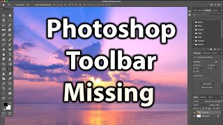 Photoshop Toolbar Missing  How to Reset Tools and Workspace in Photoshop [upl. by Strade]