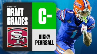 2024 NFL Draft Grades 49ers select Ricky Pearsall No 31 Overall  CBS Sports [upl. by Griffy]