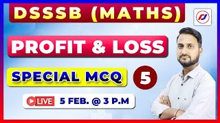 DSSSB  MATHS  PROFIT amp LOSS  Nursing Officer  Special Mcq  ESIC  DSSSB  RJ CAREER POINT [upl. by Iznik678]