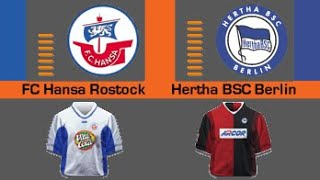 FIFA 2003  Bundesliga  FC Hansa Rostock vs Hertha BSC Berlin LR [upl. by Ahsyak]