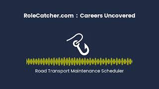 Road Transport Maintenance Scheduler  Careers Uncovered [upl. by Myo505]