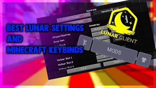 BEST Lunar Settings and Minecraft keybinds [upl. by Jt]